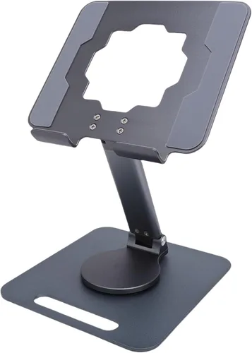 Miniatura 9 de Tyenaza Aluminum Alloy Tablet Stand Rotating Foldable Adjustable Desktop Phone Tablet Holder Hollow Out Heat Dissipation for Live Streaming Drawing