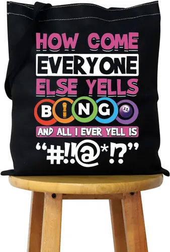 Miniatura 7 de WCGXKO Bolso divertido del regalo del jugador del bingo del amante del juego de la bolsa de la cremallera del, CÓMO LLEG, Cremallera