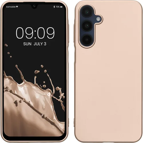 Miniatura 241 de kwmobile Funda compatible con Samsung Galaxy A23 4G / 5G - Funda de silicona TPU metálica suave y delgada - Rojo oscuro metálico