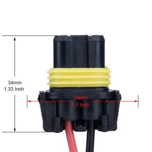 Miniatura 3 de Paquete de 4 adaptadores 9005 9006 HB3 HB4 hembra de arnés de cableado para faros antiniebla