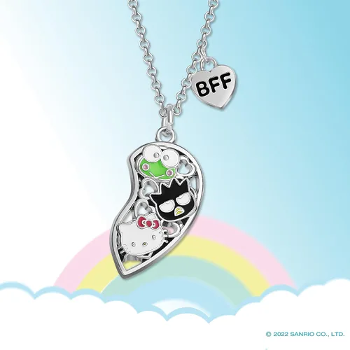 Miniatura 5 de Hello Kitty Sanrio and Friends - Juego de collar de amistad para niñas de 16 + 3 pulgadas, con licencia oficial, Disfraz, No es una piedra preciosa