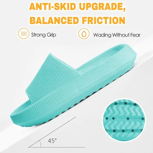 Miniatura 3 de Sandalias de nube para niños, niñas, niños, pantuflas de ducha y baño, cómodas pantuflas antideslizantes de suela gruesa para verano, zapatos