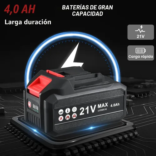 Miniatura 5 de AOBEN Llave de impacto inalámbrica de 1/2 pulgada, Kit de pistola de impacto eléctrica, Máximo 600N.M/450Ft-lbs Alto torque, Destornillador