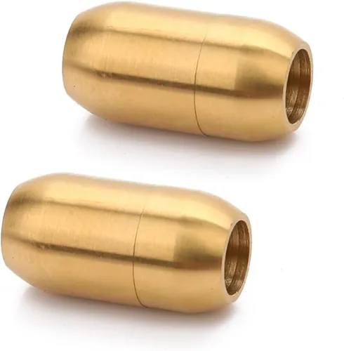 Miniatura 8 de Cierre magnético de acero inoxidable con agujero interior de 0.118 in/0.157 in/0.197 in/0.236 in/0.315 in cierre de joyería Tono negro