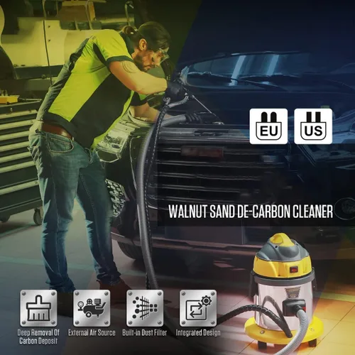 Miniatura 3 de Máquina de chorro de nogal HTS558, limpiador de depósitos de carbono de válvula para sistema de admisión y Valvetronic del motor automotriz, máquina