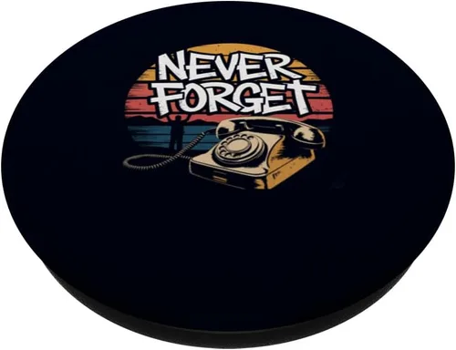Miniatura 2 de Never Forget Old Phone Retro Vintage 70s 80s 90s Nostalgia PopSockets Adhesive PopGrip