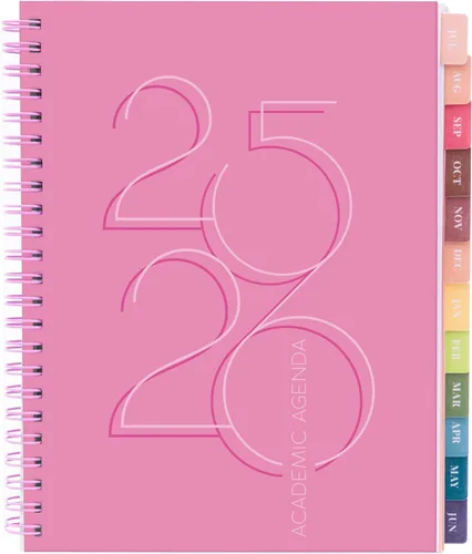Miniatura 23 de Rileys - Agenda académica 2026-2027, agenda diaria, semanal y mensual, julio de 2026 a junio de 2027, páginas de notas para estudiantes