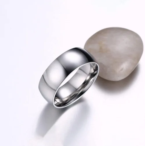 Miniatura 3 de TTVOVO Anillo para hombre de 0.079 in, 0.157 in, 0.236 in, 0.315 in, acero inoxidable, anillos simples para hombres, mujeres, niños y niñas, anillos