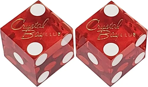 Miniatura 32 de Cyber-Deals Amplia selección de dados de 0.748 in pares de dados auténticos Nevada Casino TablePlayed dados Harveys Lake Tahoe púrpura pulido