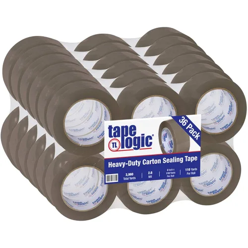 Miniatura 9 de Tape Logic Cinta de embalaje acrílica transparente de 2 pulgadas x 110 yardas, 2.6 mil de grosor, paquete de 6 rollos, para embalaje, envío