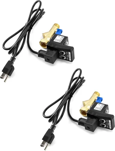 Miniatura 7 de QWORK Válvula de drenaje electrónica, 2 paquetes de CA 110V 1/2 "drenaje automático automático del tanque para el aire comprimido