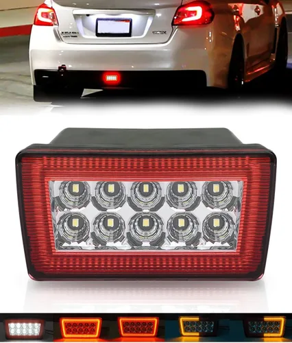 Bestview 5-En-1 Kits de ensamble de luces antiniebla traseras LED Compatibles para Subaru WRX STI Impreza XV Crosstrek 2011-2021, función como luces