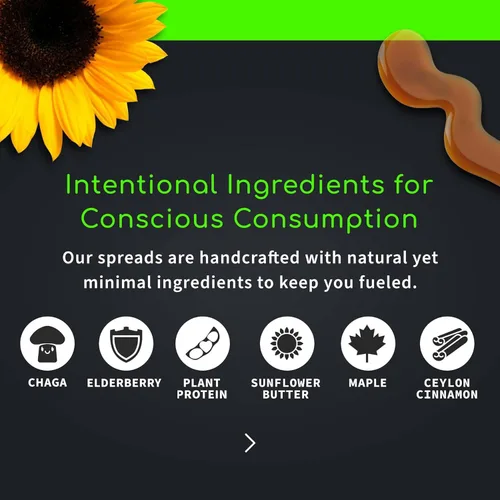 Miniatura 4 de Nakee Butter: Mantequilla vegana de girasol de arce, alta proteína diaria para untar nueces con 0.44 onzas de proteína, mezcla de refuerzo
