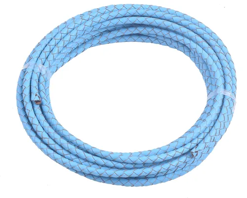 Miniatura 31 de KONMAY 2 Yardas Cordón de Cuero Trenzado Marrón de 4.0mm (0.157 in) para Fabricación de Joyas y Proyectos de Bricolaje, Cuerda de Corbata Bolo