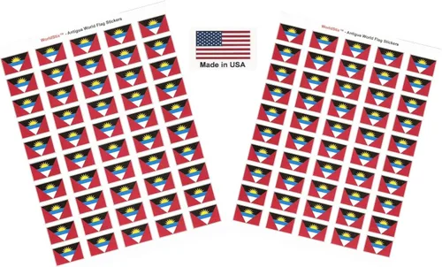 Miniatura 208 de 100 calcomanías de la bandera de Alaska; 1.5" x 1" hechas en Estados Unidos, calcomanías autoadhesivas de la bandera del estado para álbumes