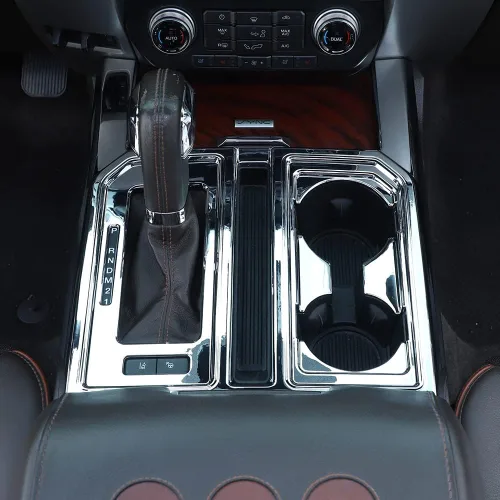 Miniatura 6 de Linskip Cubierta del panel de cambio de engranajes compatible con accesorios Ford F150 2015 2016 2017 2018 2019 2020 Ford F150 2015 2016 2017 2018