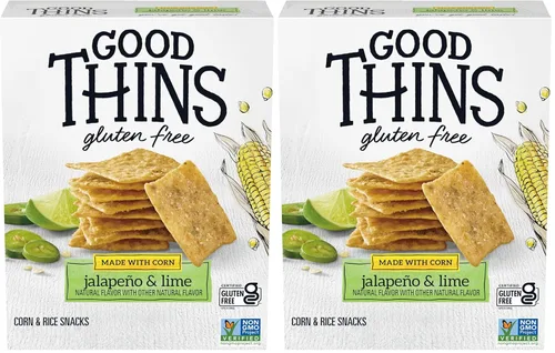 Miniatura 24 de GOOD THINS Snacks de arroz y queso con parmesano y ajo, galletas sin gluten, galletas a granel, 6 cajas de 3.5 onzas