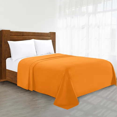 Miniatura 22 de Sábana plana de lujo en Amazon Elegant Comfort sin arrugas de 1500 hilos de calidad de hotel Premier, tamaño King, color marrón chocolate
