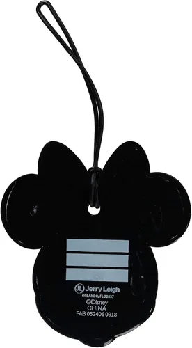 Miniatura 2 de Disney Minnie Mouse Face etiqueta de identificación de equipaje de viaje, Negro), JL-M6862A-BLK