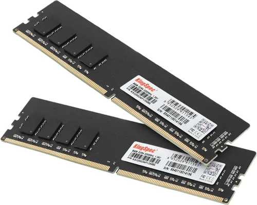 KingSpec Memoria RAM DDR4 de 16 GB (2 x 8 GB) y 3200 MHz para escritorio, enchufar y usar, uso doméstico y de oficina, versión estándar, memoria de
