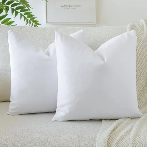 OTOSTAR Paquete de 2 fundas de almohada decorativas de terciopelo suave, fundas de cojín cuadradas sólidas, decoración del hogar, fundas de almohada