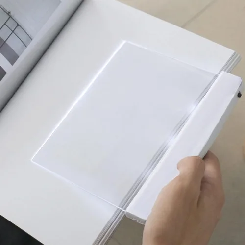 Miniatura 6 de Juesi Luz Plana para Libro Luz de Página para Lectura en Cama por la Noche LED Clara Iluminador de Página Completa Panel Placa Lámpara de Tablero
