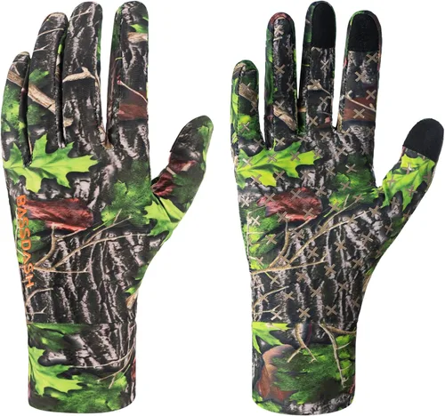 Miniatura 14 de BASSDASH Guantes de caza de camuflaje para hombres UPF 50+ Guantes ligeros con pantalla táctil para pesca, senderismo y actividades al aire libre