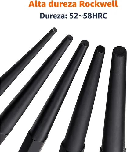 Miniatura 4 de Amazon Basics Juego de punzón y cincel de acero al cromo vanadio de 16 piezas con bolsa de almacenamiento