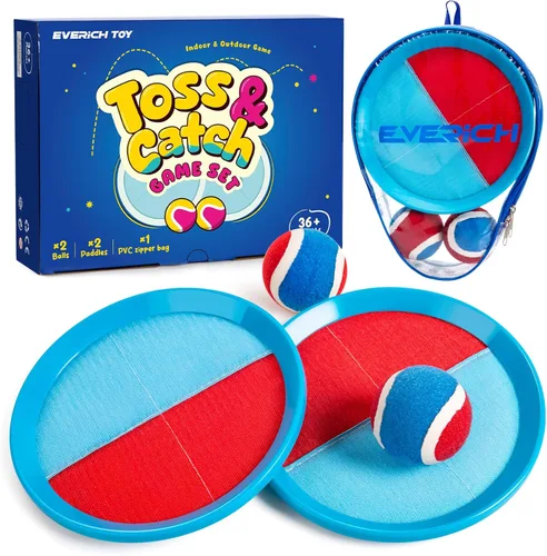 Miniatura 25 de Juego de pelota para lanzar y atrapar, juego de bolas adhesivas mejoradas para niños y niños pequeños, resistente y resistente al agua, juguete