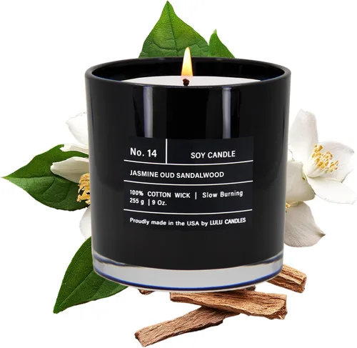 Miniatura 112 de Lulu Candles Sexy Man Vela perfumada de lujo en tarro de soja Vertida a mano en los Estados Unidos Altamente perfumada y duradera