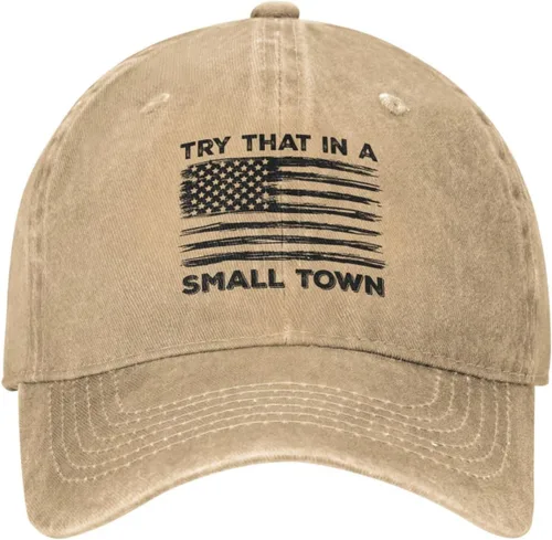 Miniatura 16 de Hat Try That in Small Towns Trucker Hat Men Funny Mesh Cap for Summer