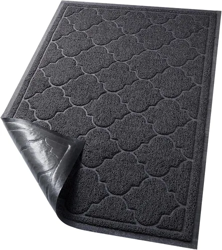 LuxStep Tapete para Puerta Grande 24x36 Pulgadas Interior Exterior, Tapete Antideslizante de Diseño de Perfil Bajo, Tapete de Piso, Tapete de