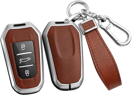 Miniatura 16 de ontto Carcasa de metal para llave de automóvil para Peugeot 508/2008/3008/5008, 5008, funda para llave de control remoto inteligente para Citroen C3
