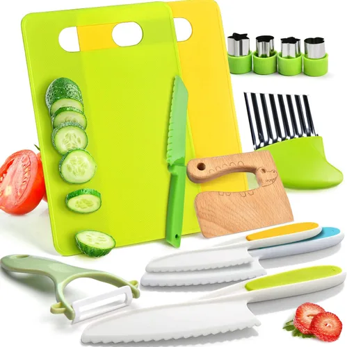 Juguetes de cocina Montessori de 13 piezas para niños pequeños, juegos de cocina reales para niños pequeños, juego de juguetes para cocina real con