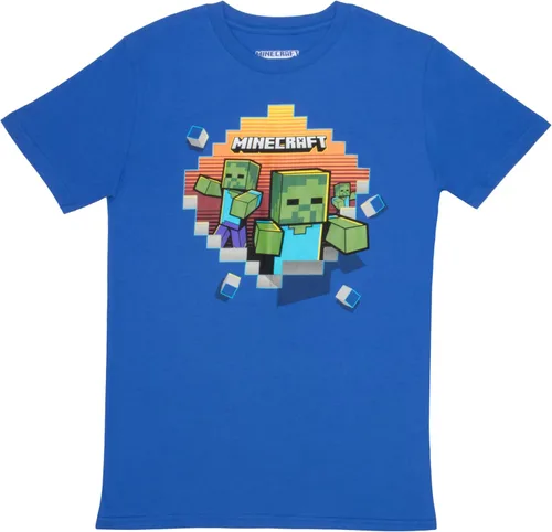 Miniatura 4 de Minecraft, camiseta de manga corta de ajuste regular para niños