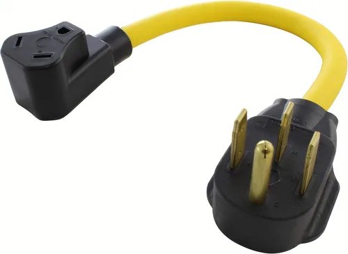 Miniatura 22 de AC WORKS Generador a adaptador RV de 30 amperios (L5-20 20A 3 clavijas de bloqueo compacto) Amarillo