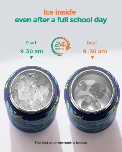 Miniatura 4 de Botella de Agua Choco Mocha para Niños para la Escuela, Botella de Agua Aislada para Niños de Acero Inoxidable para Niños, 14 Oz Camión Monstruo
