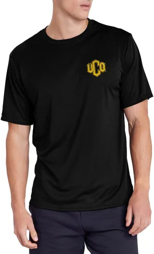 Miniatura 192 de Camiseta deportiva oficial de la NCAA Collegiate para hombre, colección negra con logotipo en el pecho izquierdo