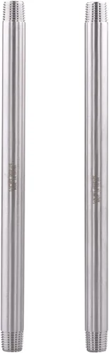 Miniatura 10 de 1/2" X 1/2" NPT Macho NPT Acero Inoxidable 304 Acoplamiento De Tubo De Acoplamiento De Acoplamiento De Tubo De Montaje 4" Longitud