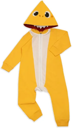 Miniatura 2 de Nickelodeon Baby Shark - Mameluco de manga larga con capucha y cremallera para niños pequeños