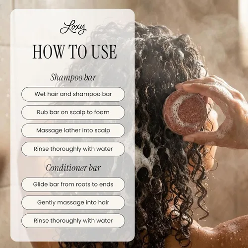 Miniatura 4 de Loxy Relax - Jabón hidratante en barra de champú para cabello rizado, ondulado o encrespado, aceite de argán y avena, vegano y libre de crueldad