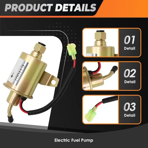 Miniatura 7 de Bomba de combustible eléctrica E11007 compatible con Onan Generator 4000 4Kw RV 12V Bomba de combustible A029F889 149-2311-02 149-2311-01 149-2311