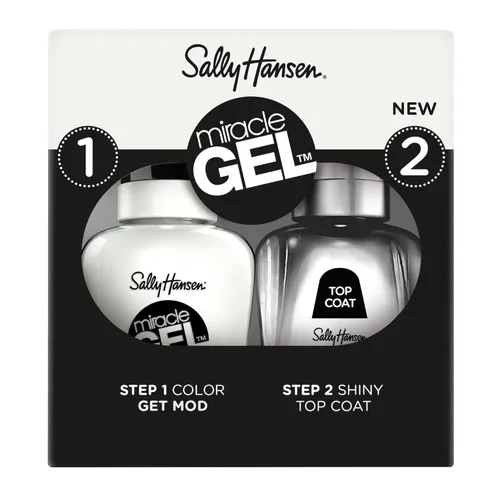 Miniatura 17 de Sally Hansen Miracle Gel™, capa superior mate 102, de larga duración, fórmula tipo gel, sin necesidad de lámpara UV, esmalte de uñas transparente