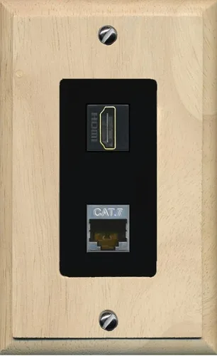 Miniatura 7 de RiteAV Placa de pared HDMI y Cat7 - 1 banda [marrón/marrón]