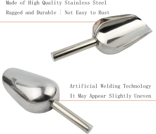 Miniatura 8 de 4 cucharas pequeñas de acero inoxidable, cucharas medidoras pequeñas de 3 onzas para hielo, azúcar, frijoles mungados, arroz y alimentos