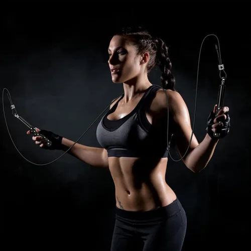 Miniatura 5 de Cuerda para Saltar, Wastou Cuerda para Saltar de Velocidad para Entrenamiento de Ejercicio Físico, Cuerda para Saltar de Entrenamiento Ajustable