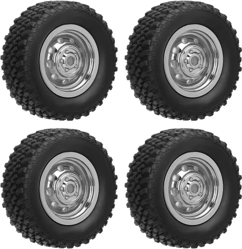 Neumáticos de automóvil a control remoto, juego de 4 piezas de goma duradera, neumáticos de repuesto para vehículos RC, MN78 112 compatibles para
