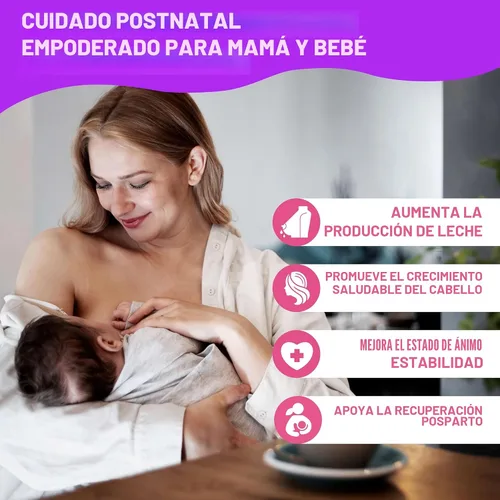 Miniatura 7 de Mama's Select Vitaminas posnatales – Aumenta la recuperación del cabello, suministro de leche y bienestar – Sin alérgenos, veganas, aptas