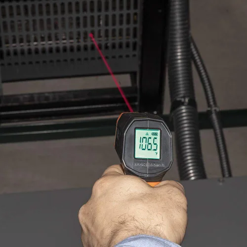 Miniatura 6 de Termómetro infrarrojo, pistola láser digital es un termómetro sin contacto con un rango de temperatura de -4 a 752 grados Fahrenheit
