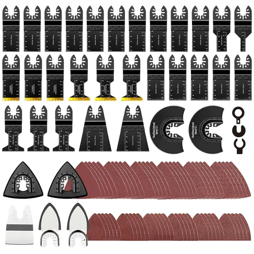 Miniatura 12 de AIFICUT 10 piezas de hoja de cuchillo de gancho para herramienta multifunción oscilante para tejas de alfombra, materiales blandos, accesorio